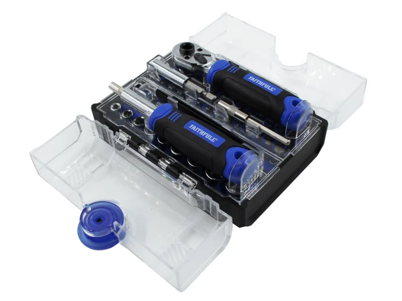 Image of Faithfull Screwdriver and Socket Set, 78 Piece FAISBSET78