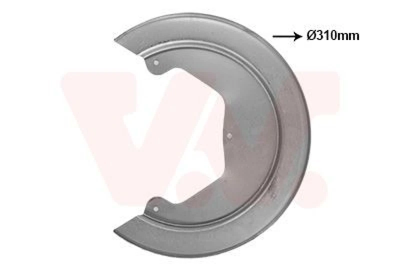 Image of VAN WEZEL Brake disc backing plate VAN WEZEL 2815374