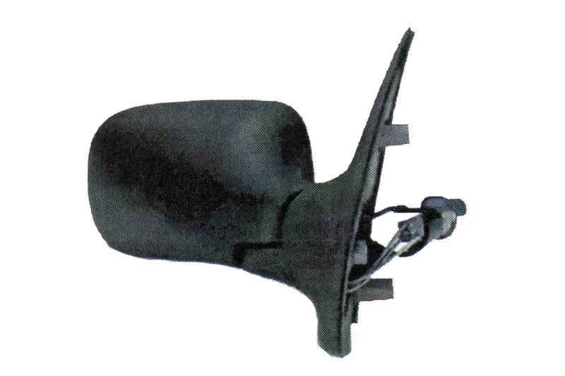 Image of PRASCO FT1327113 Wing mirror Right, black, Manual, Convex Outside Mirror (50)