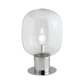 Image of Fan Europe Lighting - Fan Europe FELLINS Globe Table Lamp Chrome 30x47cm