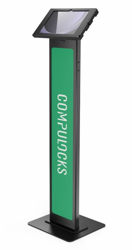 Image of Compulocks Compulocks Galaxy Tab S9 Ultra 14.6" Apex Enclosure Brandable Floor Stand Black 140B146GUAPXB