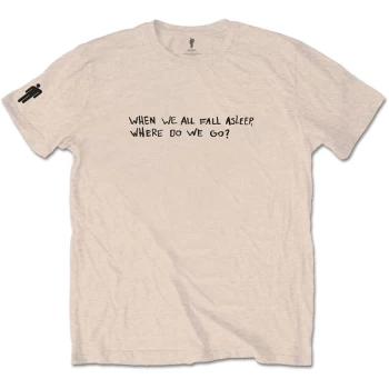 Image of Billie Eilish - When We All Fall Asleep Unisex Large T-Shirt - White
