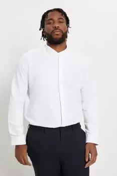 image of Plus & Tall Skinny Grandad Shirt