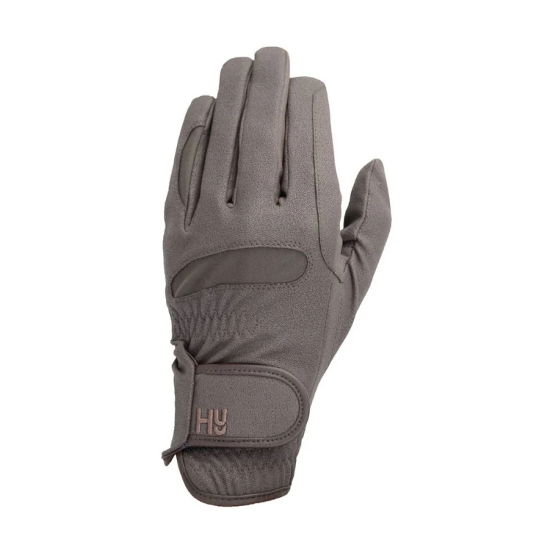 Image of Hy5 Mens Lightweight Leather Riding Gloves in Brown Size: Small Brown Male S