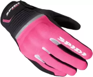 image of Spidi Flash Women Motorcycle Gloves, black-pink Size M black-pink, Size M for Women