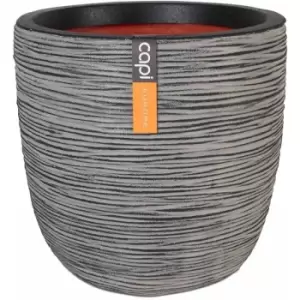 Image of Egg Planter Nature Rib 35x34cm Anthracite KOFZ932 Capi Anthracite