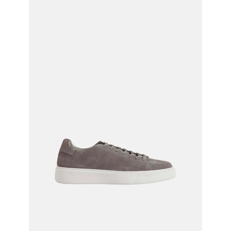 Image of Jack and Jones Stockholm Leather Sneaker Mens Ash male 8 (42)