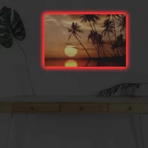 Image of 4570DHDACT-170 Multicolor Decorative LED Lighted Canvas Painting