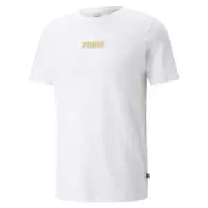 image of Puma Foil T Shirt Mens - White