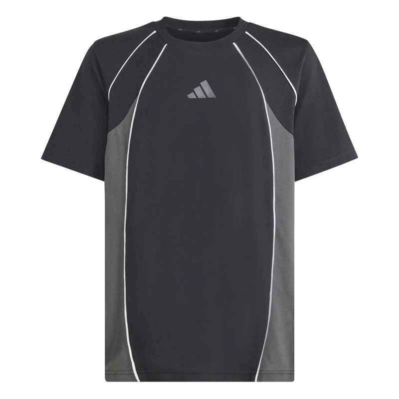 Image of Adidas Children's colour block T-Shirt adidas Noir Unisex 7/8 ans