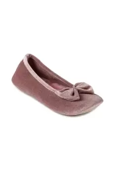 image of Sparkle Velour Structured Ballet Slipper