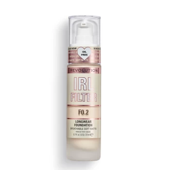 Image of Makeup Revolution IRL Filter Longwear Foundation 23ml (Various Shades) - F.02