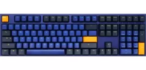 image of Ducky One 2 Horizon keyboard USB UK English Black, Blue, Yellow