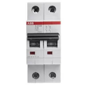 ABB System M Pro 6A MCB Mini Circuit Breaker2P Curve C, Breaking Capacity 10 kA - main image