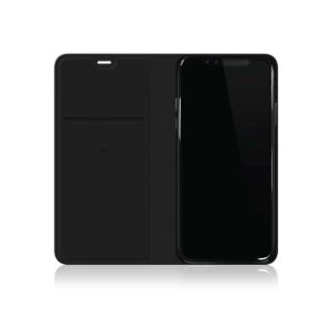 image of Black Rock Material Booklet Pure Case for iPhone X - Black