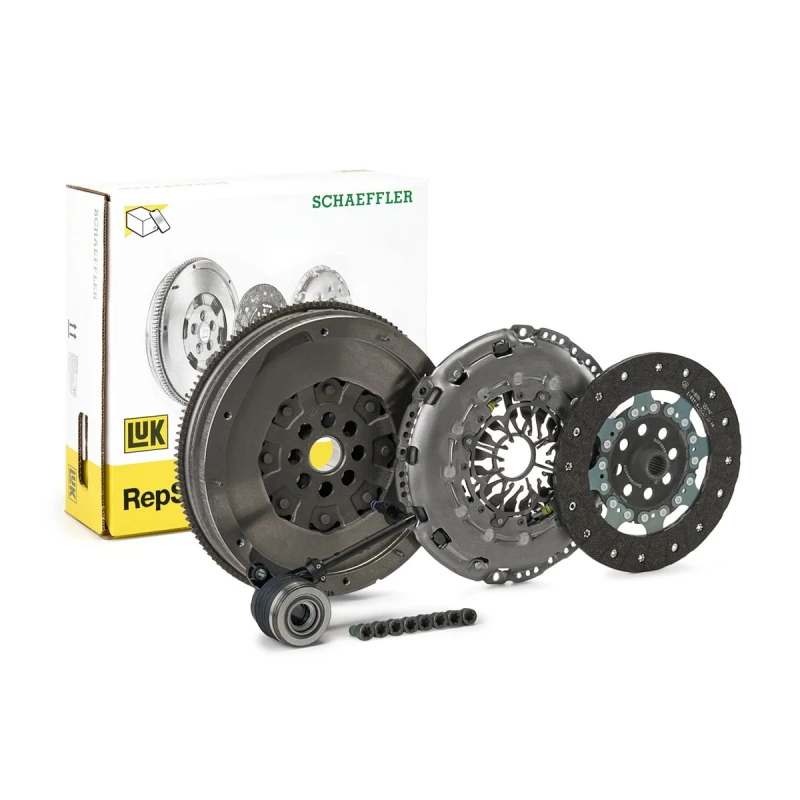 Image of LuK 600 0204 00 Clutch without pilot bearing, Dual-mass flywheel with friction control plate Clutch Kit (479)