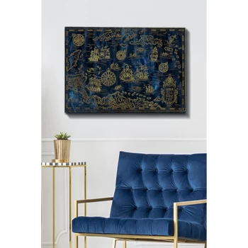 Image of Kanvas Tablo (70 x 100) - 3 Multicolor Decorative Canvas Painting