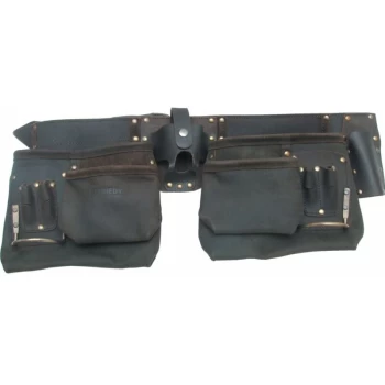 Image of 10-Pocket 2-Loop Double Tool Pouch Oil Tan - Kennedy
