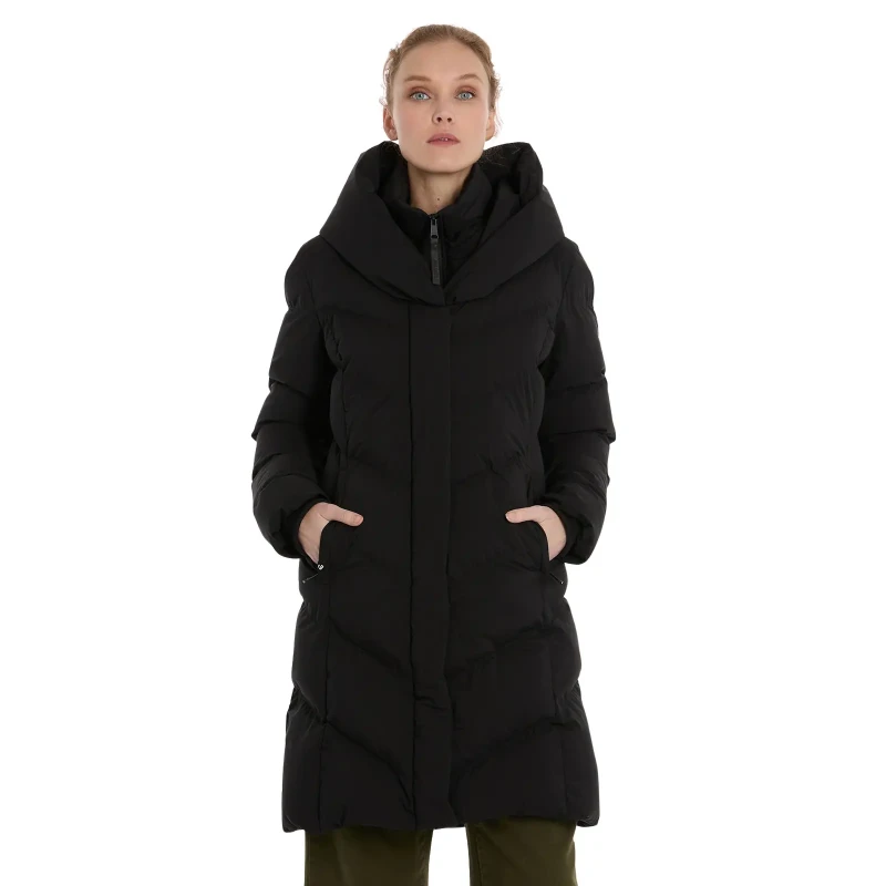 Image of Ragwear Womens long jacket Ragwear Natalka Noir Female M