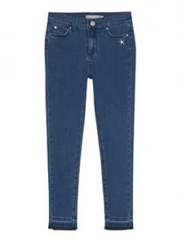 Image of Mintie By Mint Velvet Girls Authentic Indigo Denim Jeggings - Indigo