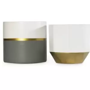 Image of Maison - Ceramic Planters - Set of 2 M&W - White