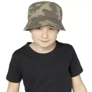 image of Tom Franks Childrens/Kids T-Kids Camo Bucket Hat (3-6 years) (Camo)