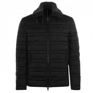 image of Antony Morato Antony Faux Fur Collar Jacket - BLACK 9000