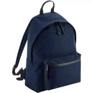 image of Recycled Backpack (One Size) (Navy Blue) - Bagbase