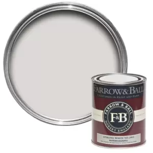 image of Farrow & Ball Modern Eggshell Paint Strong White - 750ml