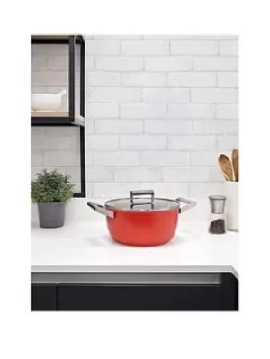 Image of SMEG Casserole 2 Handles W/Lid 24Cm