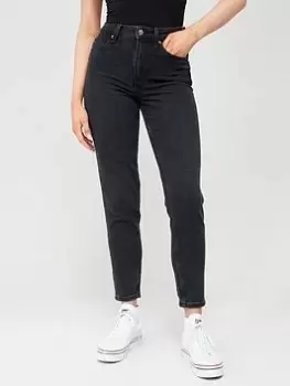 Image of Tommy Hilfiger High Waist Tapered Jean - Blue Size 26, Inside Leg 30, Women