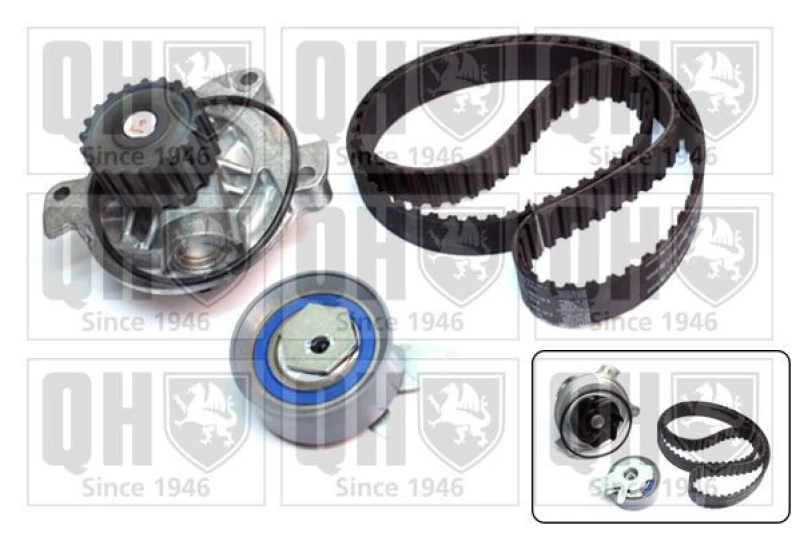 Image of QUINTON HAZELL Water pump and timing belt kit QUINTON HAZELL QBPK8090