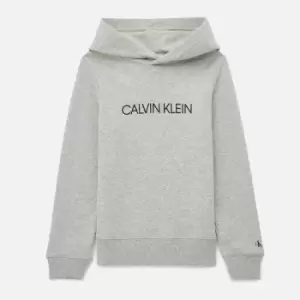 Image of Calvin Klein Kids Institutional Logo-Printed Cotton Hoodie - 10-11 Years