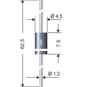 image of Schottky rectifier Semikron SB160 DO 15 60 V Sing