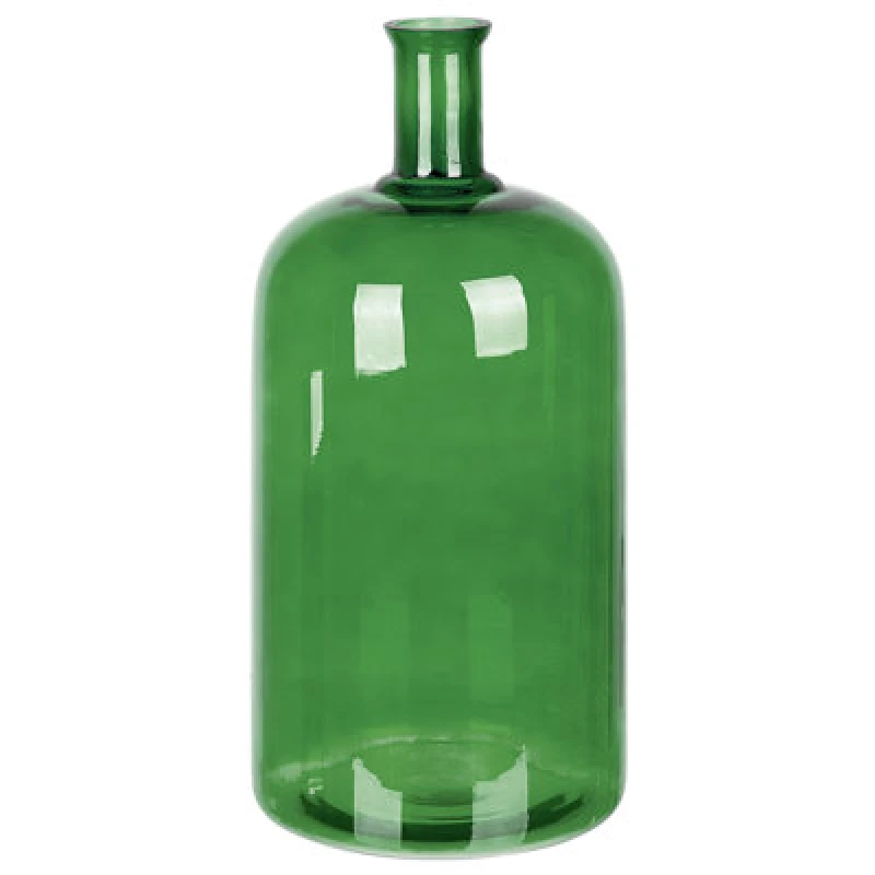 Image of Beliani Flower Vase Korma Glass 45cm Emerald Green