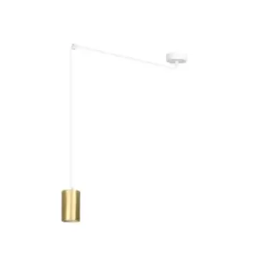 image of Emibig Traker White/Gold Pendant Ceiling Light 1x GU10