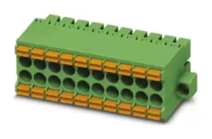 image of Phoenix Contact Dfmc 1,5/ 3-Stf-3,5 Terminal Block, Pluggable, 3Pos, 16Awg