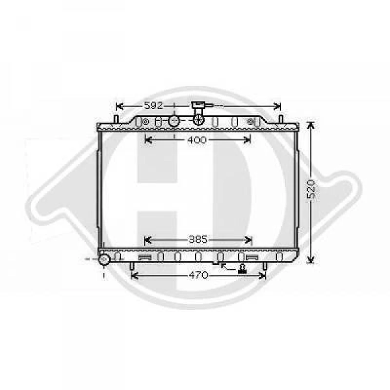 Image of Engine radiator DIEDERICHS DCM1863