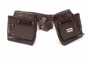 Image of Rolson Top Grain Double Tool Pouch, Oil Tanned, 11 Pockets