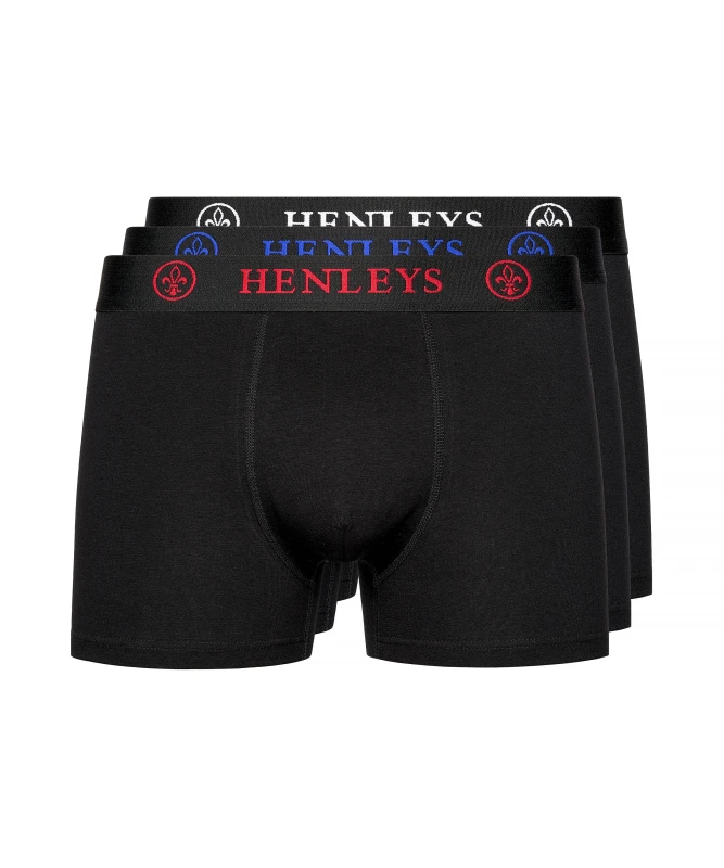 Image of Henleys 3 Pack Boxer - Black XL