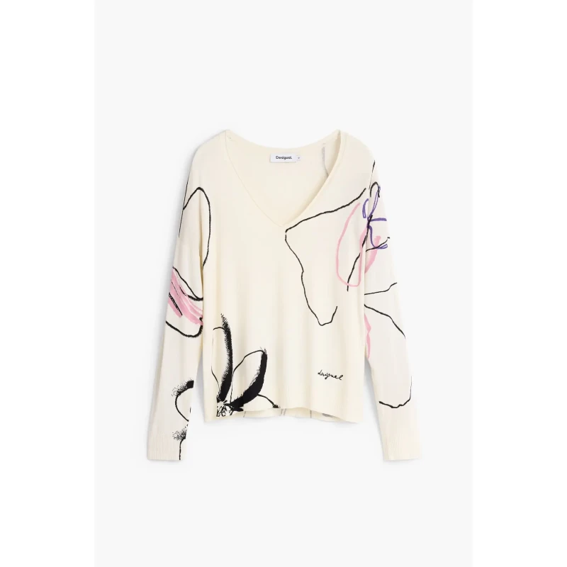 Image of Desigual Woman sweater Desigual Blanc Female S