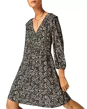 image of ba & sh Lia Abstract Print Dress