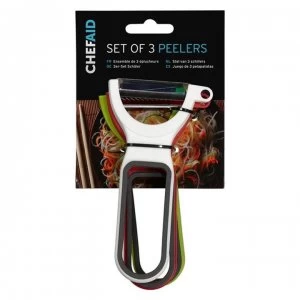 Image of Chef Aid Set of 3 Peelers - Multi