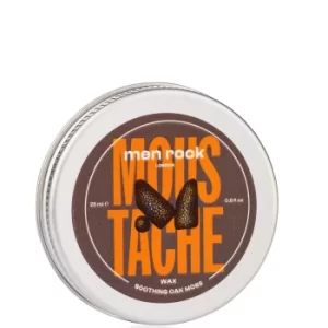 image of Men Rock Soothing Oak Moss Moustache Wax 25ml