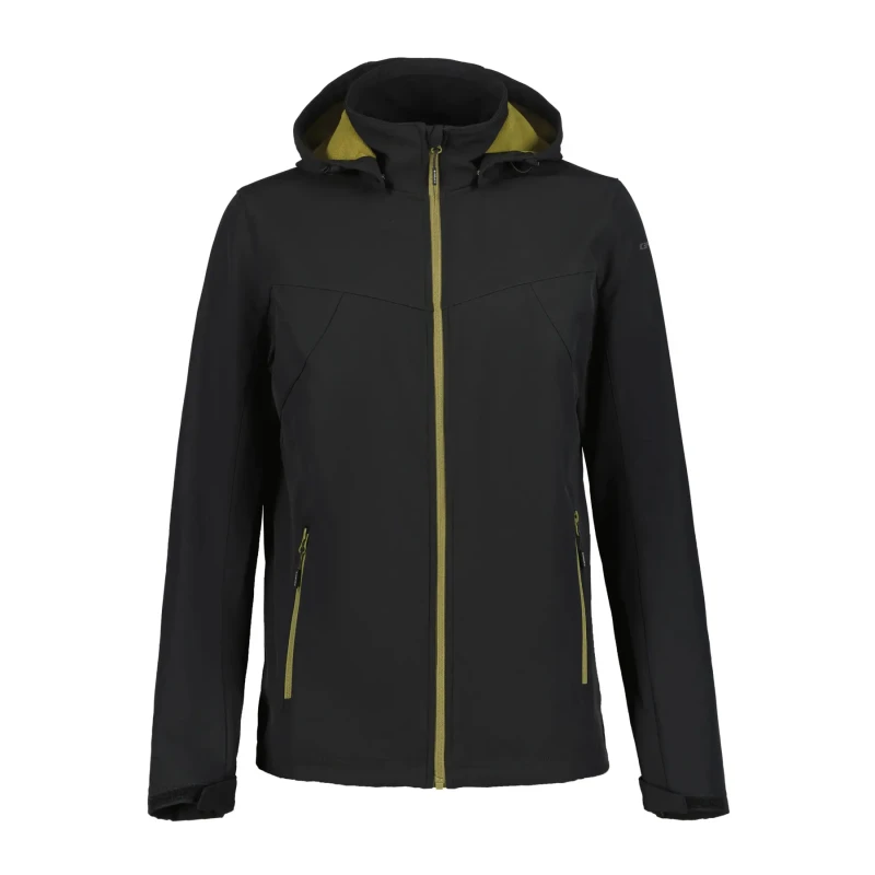Image of Fleece Softshell Hiking Jacket Icepeak Brimfield Noir Male 48