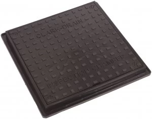 Image of Wickes Black Drain Square Top Cover