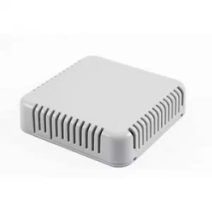 image of Hammond Electronics 1551V4GY 1551V4GY Universal enclosure 80 x 80 x 20 Acrylonitrile butadiene styrene Light grey