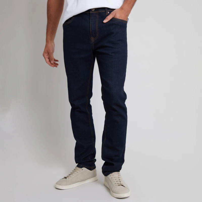 Image of Threadbare Threadbare Men 'Islington' Slim Fit Jeans With Stretch in Midnight Size: 32R Midnight 32R Male 7625914455871