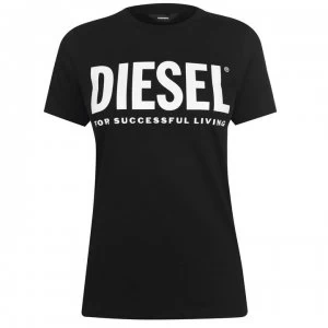 image of Diesel Logo T Shirt - Black 9XX