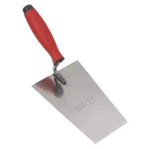 image of Sealey Stainless Steel Bucket Trowel Rubber Handle 180mm